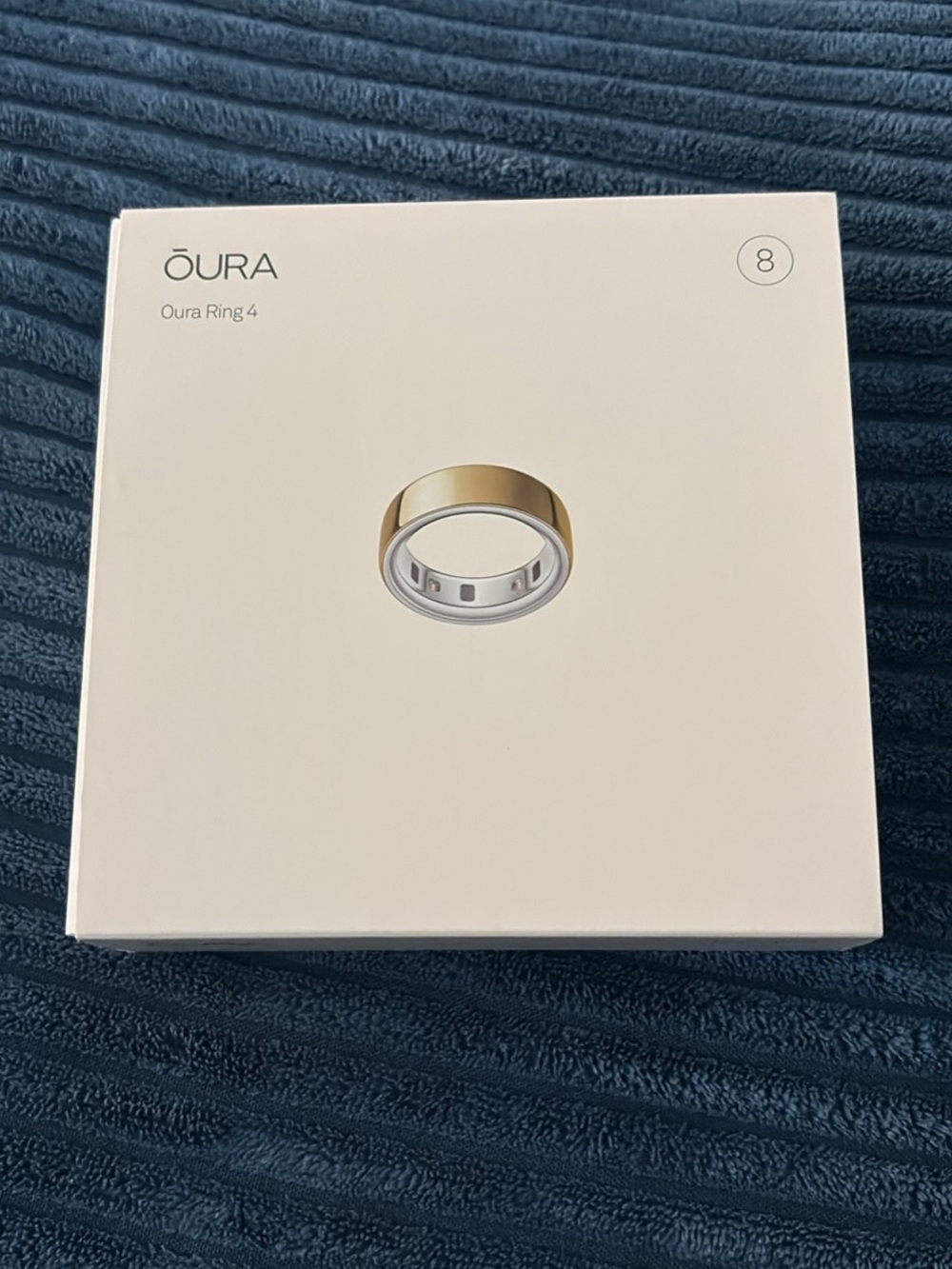 Oura Ring 4 Gold Women's Smart Ring (Size 8)